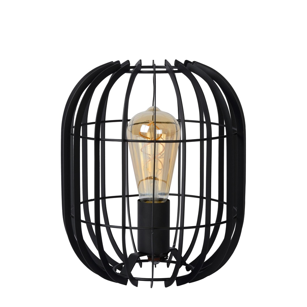 Lucide TafellampReda Ø 22cm zwart - 78599/01/30